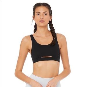 Alo Black Moonlit Bra